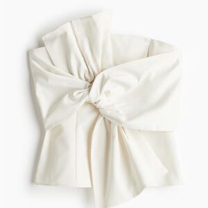 H&M bow-front bandeau top, size XS, NWT